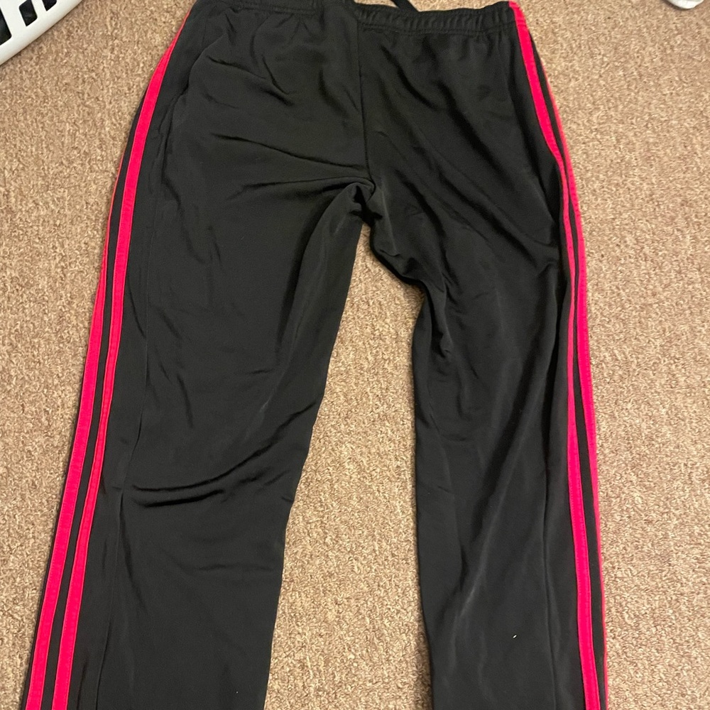 Adidas red sweatpants
